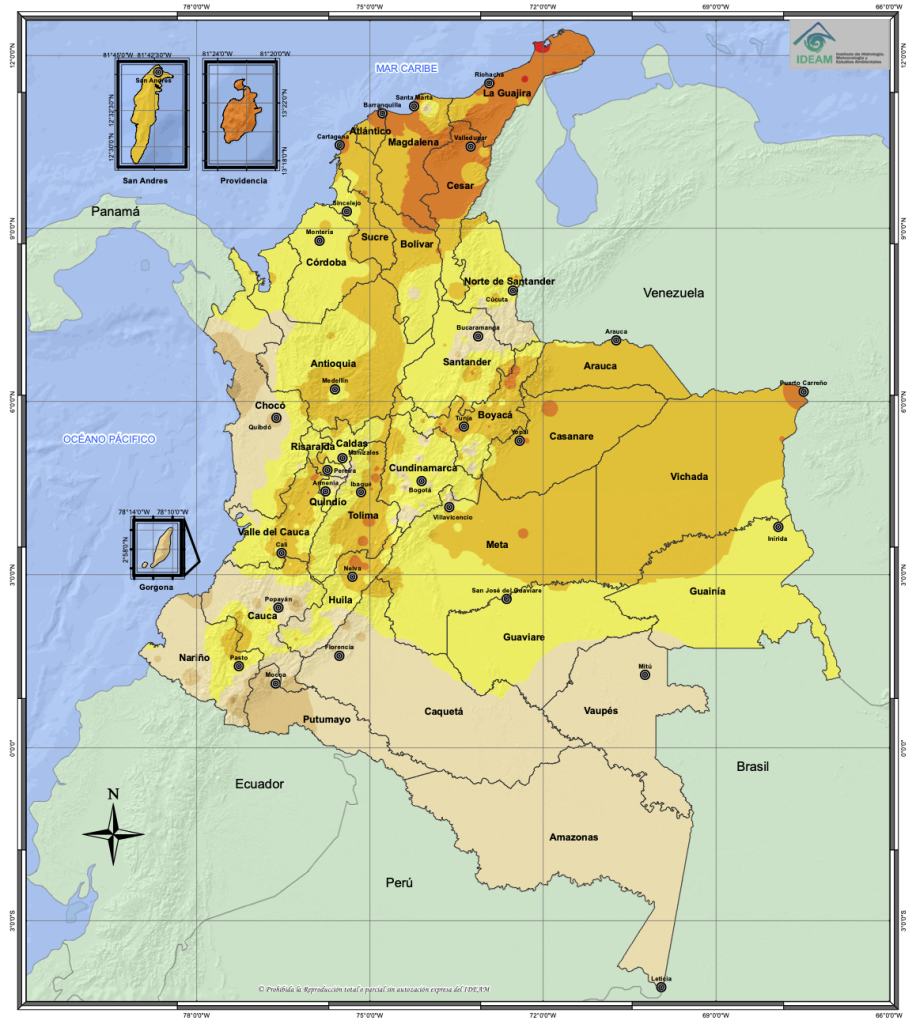 mapa de colombia