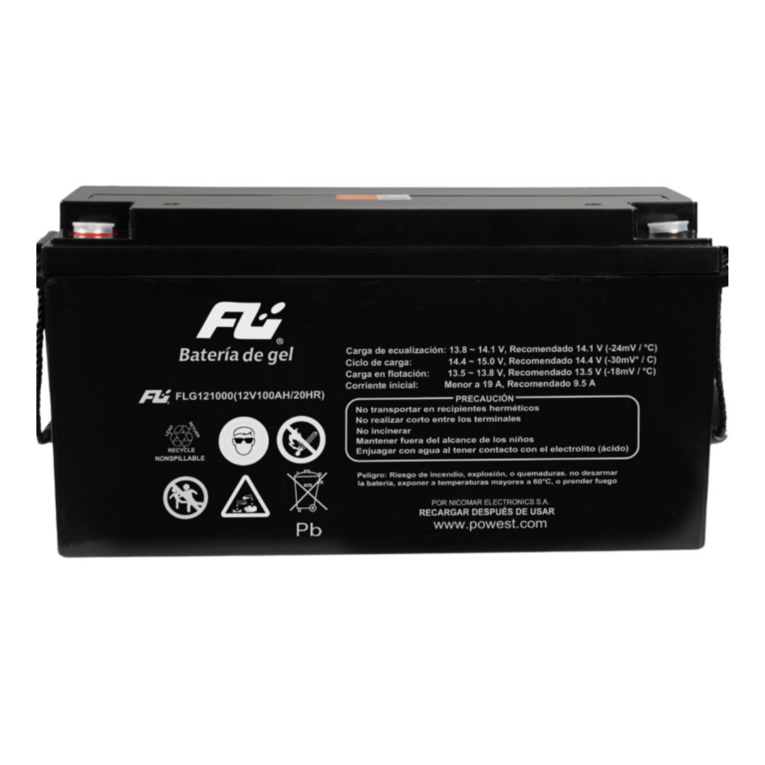 Batería de Gel 12V-100AH REF. FLG 121000 FULIBATERRY